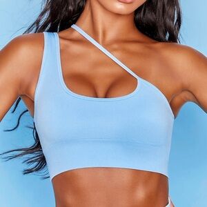 💙BLUE asymmetrical sports bra from Bo+Tee